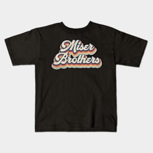 Retro Miser Pattern 70s 80s 90s Birthday Classic Style Kids T-Shirt